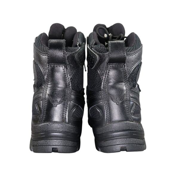 Thorogood Shoes Mens 8.5 Boots Work Comp Toe Leather Zip Lace Up Wide Fit Black main image 8